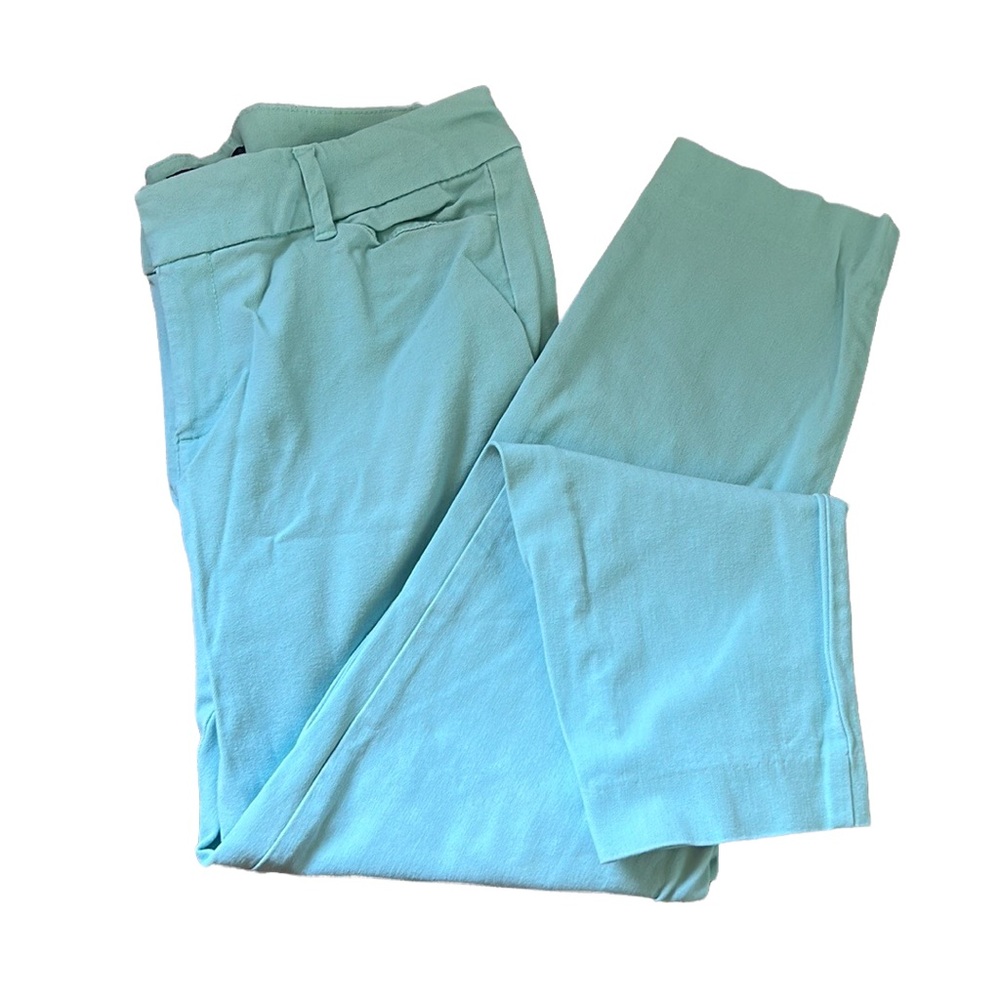 Old Navy Pixie Mid-Rise Aqua Dress Pants